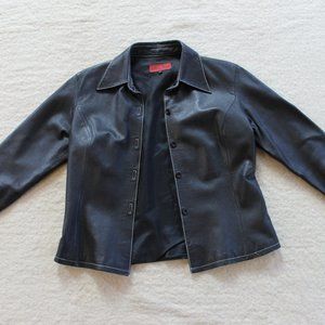 Nicola Berti Black Italian Leather Jacket